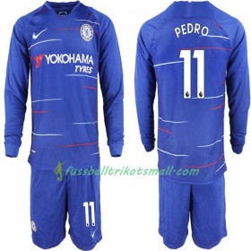 Fußballtrikots Chelsea Pedro 11 Kinder 2018-2019 Langarm Heimtrikotsatz kaufen